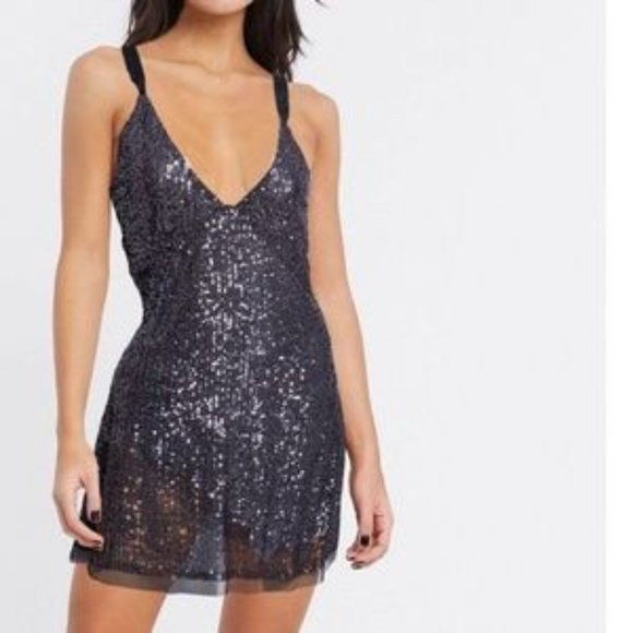 Host Pick!! 👗 Free People Gold Rush Mini in Black - Picture 8 of 9